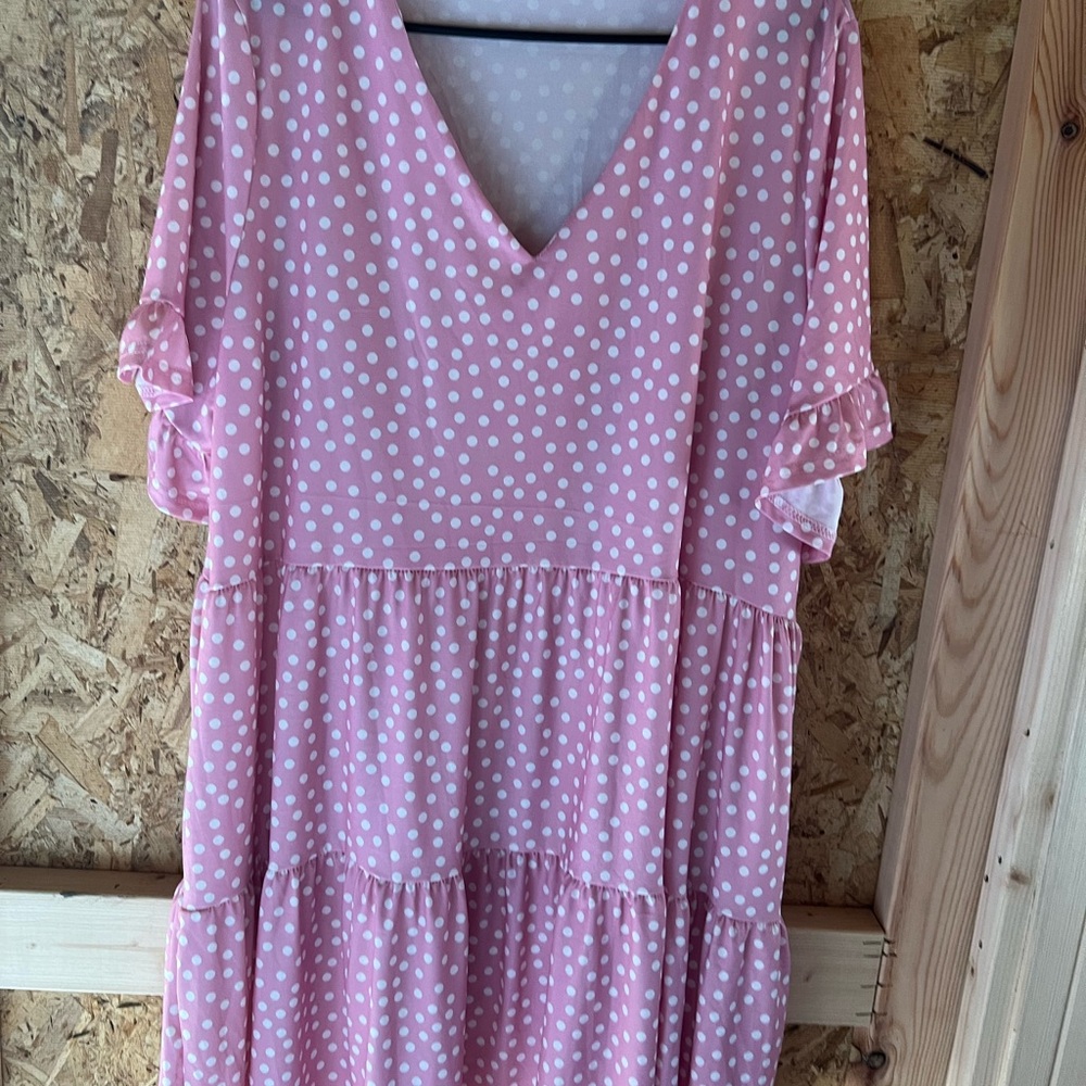 Pink Polka Dot Dress